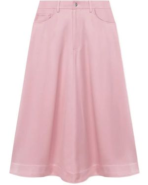 Nanushka Falda Midi Cintia - Rosa