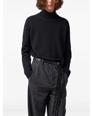 Ann Demeulemeester Turtleneck Knitted Jumper - Black