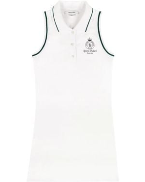 Sporty & Rich Sleeveless Mini Dress - White