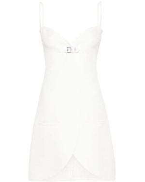 Courreges Twill Weave Mini Dress - White