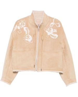 Ermanno Scervino Embroidered Jacket - Natural