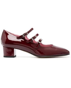 CAREL PARIS Kina 45Mm Square-Toe Court Shoes - Purple
