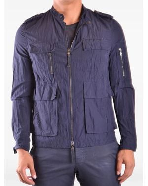 Neil Barrett Multi-Pocket Zip-Up Jacket - Blue