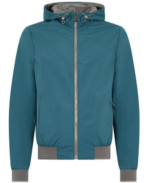 Moorer Dennys Hooded Jacket - Blue