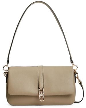 Tommy Hilfiger Logo-Plaque Shoulder Bag - Metallic