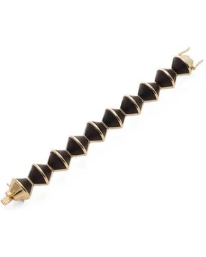 Eddie Borgo Inlaid Honeycomb Ebony Bracelet - Metallic