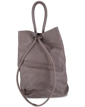 Uma Wang Drawstring-Detail Bucket Bag - Brown
