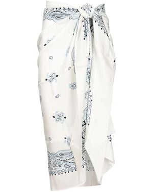 Ferragamo Pareo Mit Arabesque-Print - Weiß