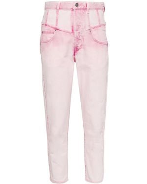 Isabel Marant Vaqueros rectos Noemie - Rosa