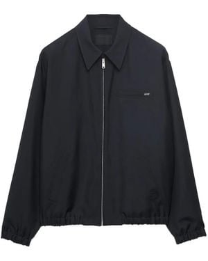 Prada Mohair Wool Blouson Jacket - Blue