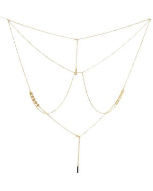 Luv Aj Spiral-Detail Multi-Chain Necklace - White