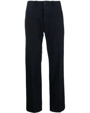 Fay Tapered-Leg Chino Pants - Blue