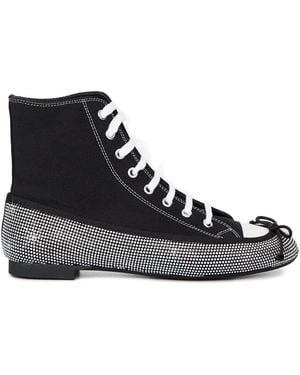 Marco De Vincenzo Sneakers Mit Kristallen - Schwarz