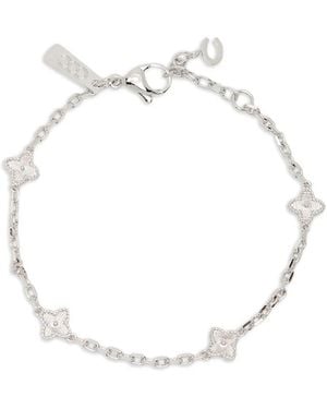 CERNUCCI Clover-Charm Bracelet - White