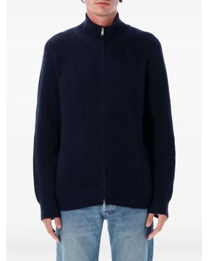 Isabel Marant ジップアップ ハイネック カーディガン - ブルー