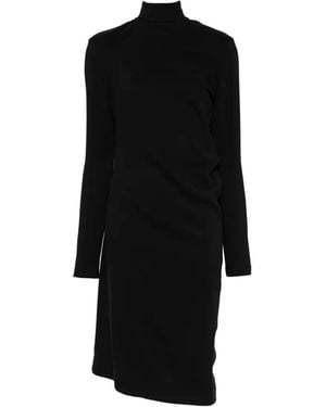 TOTEME Twist High-Neck Dress - Black