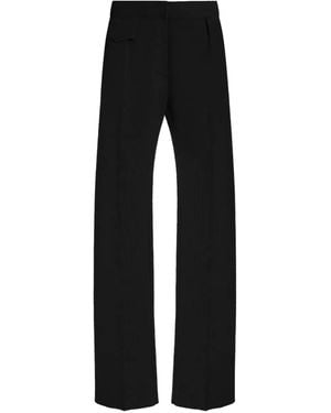 Brandon Maxwell Hose mit Falten - Schwarz