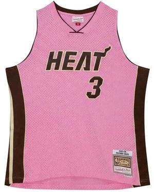 Mitchell & Ness Dwayne Wade Miami Heat Swingman Jersey - Pink