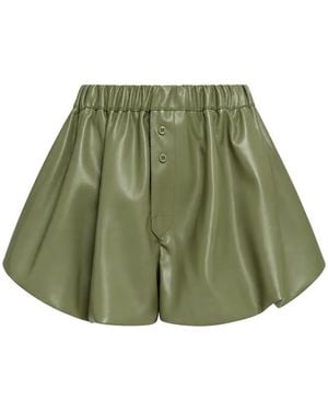 WEILI ZHENG Balloon-Style Shorts - Green