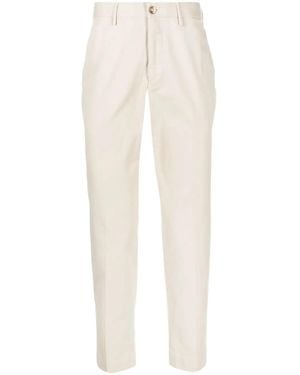 Incotex Tapered-Leg Chino Trousers - White