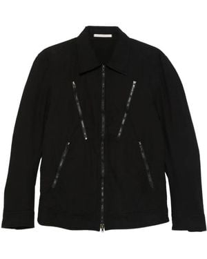 Yohji Yamamoto Zip-Detail Jacket - Black