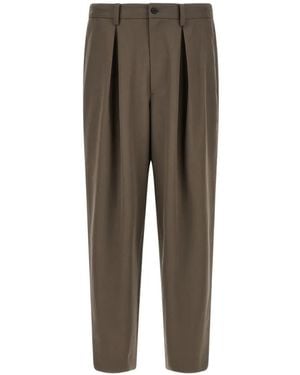 stein Easy Pleated Wide-Leg Pants - Natural