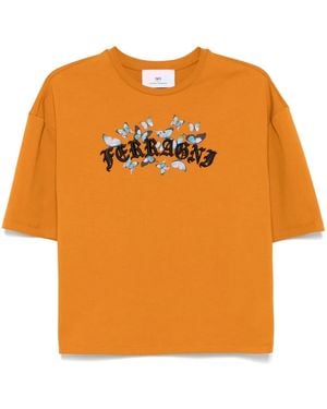 Chiara Ferragni T-Shirt Gothic Butterflies - Orange
