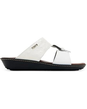 Tod's Arabic Buckled Sandals - White