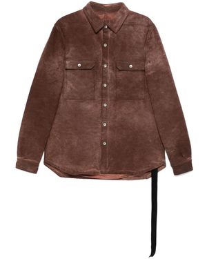 Rick Owens Padded Shirt Jacket - Brown