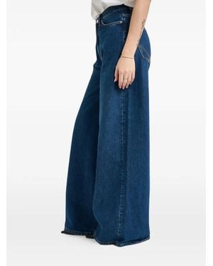 Roy Rogers Wide-Leg Jeans - Blue