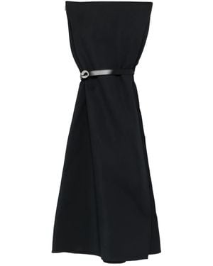 Coperni Belted Oval-Buckle Mini Dress - Black