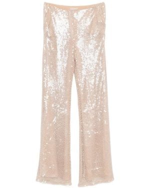 Elie Saab Sequin Trousers - White