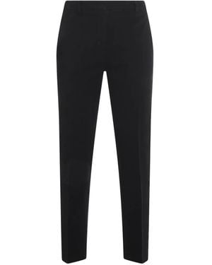 Incotex Logo-Detail Trousers - Black