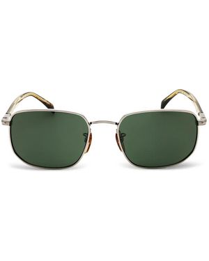 David Beckham Rectangle-Frame Sunglasses - Green