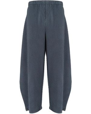 Homme Plissé Issey Miyake Angular Stone Trousers - Blue