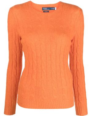 Polo Ralph Lauren ケーブルニット カシミアセーター - オレンジ