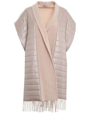 Herno Abrigo Con Dobladillo De Flecos - Rosa