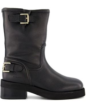 Nubikk Eve Leva Buckle-Detail Boots - Black