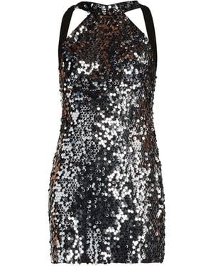 Tadashi Shoji Tiff Sequined Mini Dress - Black