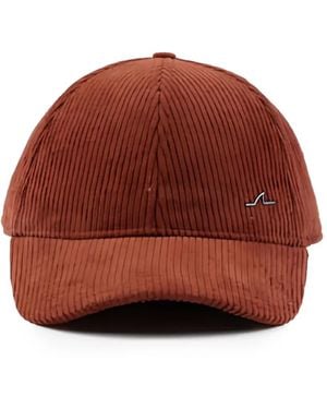 Paul & Shark Corduroy Baseball Cap - Red