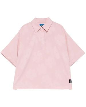 SPORT b. by agnès b. Seersucker Polo Shirt - Pink