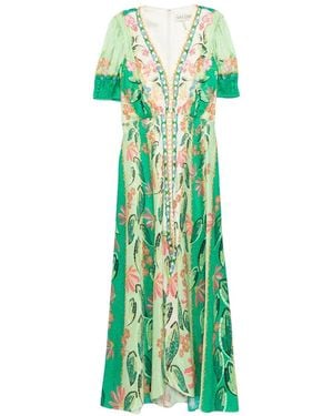 pretty emerald green dresses Goddiva Off The Shoulder Deep Plunge Velvet Maxi Dress main image 0