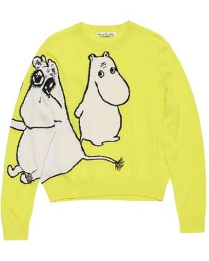 Acne Studios グラフィック ニットトップ - イエロー
