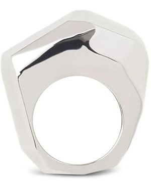 Lanvin Facettierter Ring - Weiß