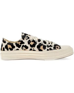 Converse Chuck 70 Leopard-Print Trainers - Natural