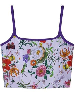 Gucci Floral Top - White