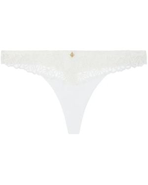Aubade Secret Memories Lace-Trim Thong - White