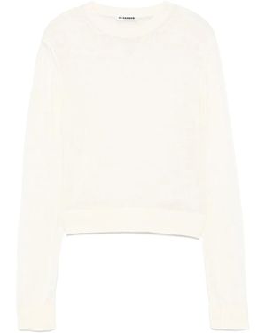 Jil Sander クロップド トップ - ホワイト