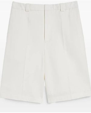 Jil Sander Short À Taille Ceinturée - Blanc