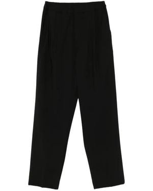 Laneus Elasticated-Waist Pants - Black
